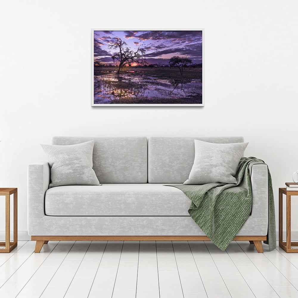 Composite Framed Canvas 50X75 BOTSWANA SUNSET