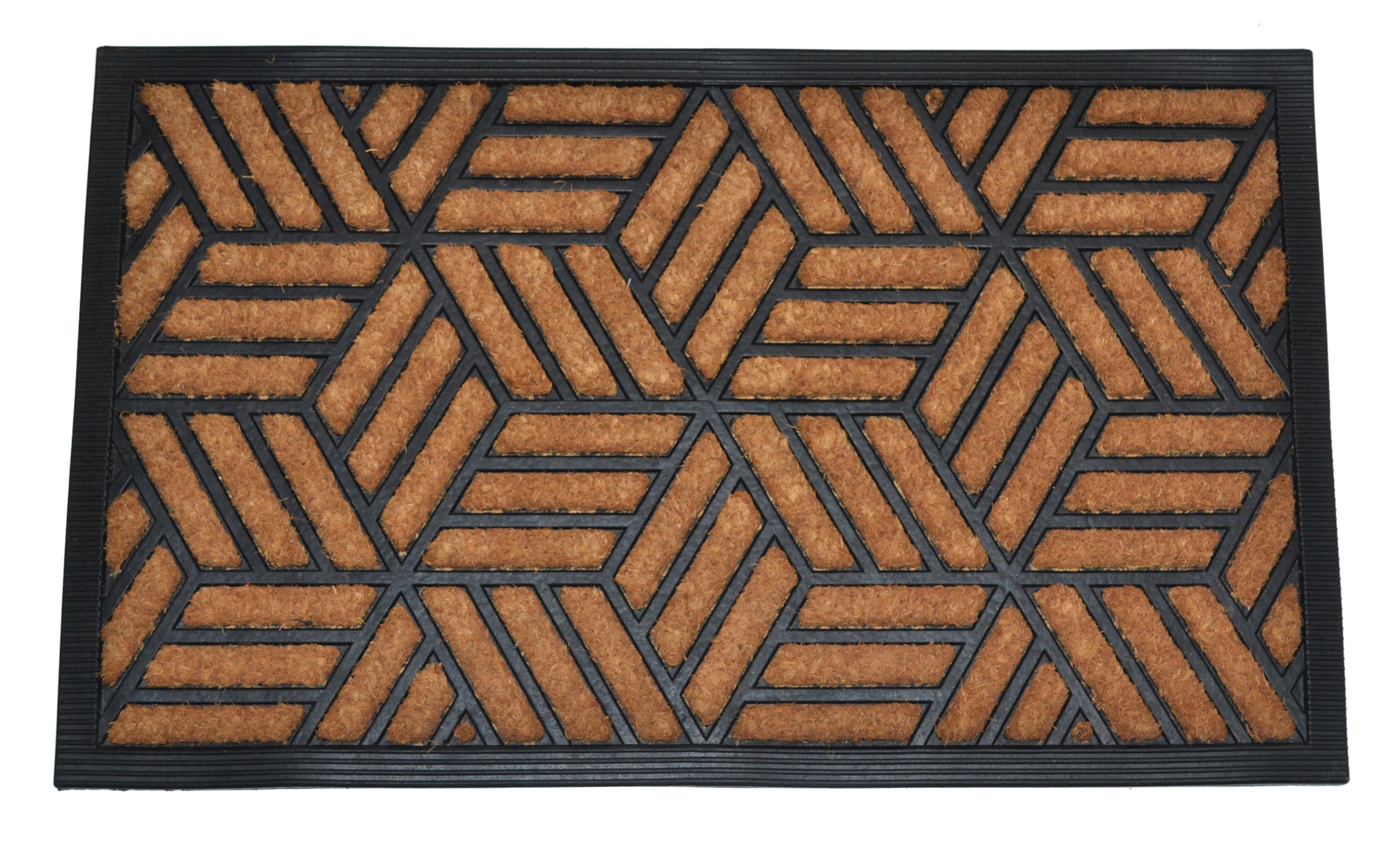 HALFROUND SUN - MOULDED BRUSH MAT NATURAL