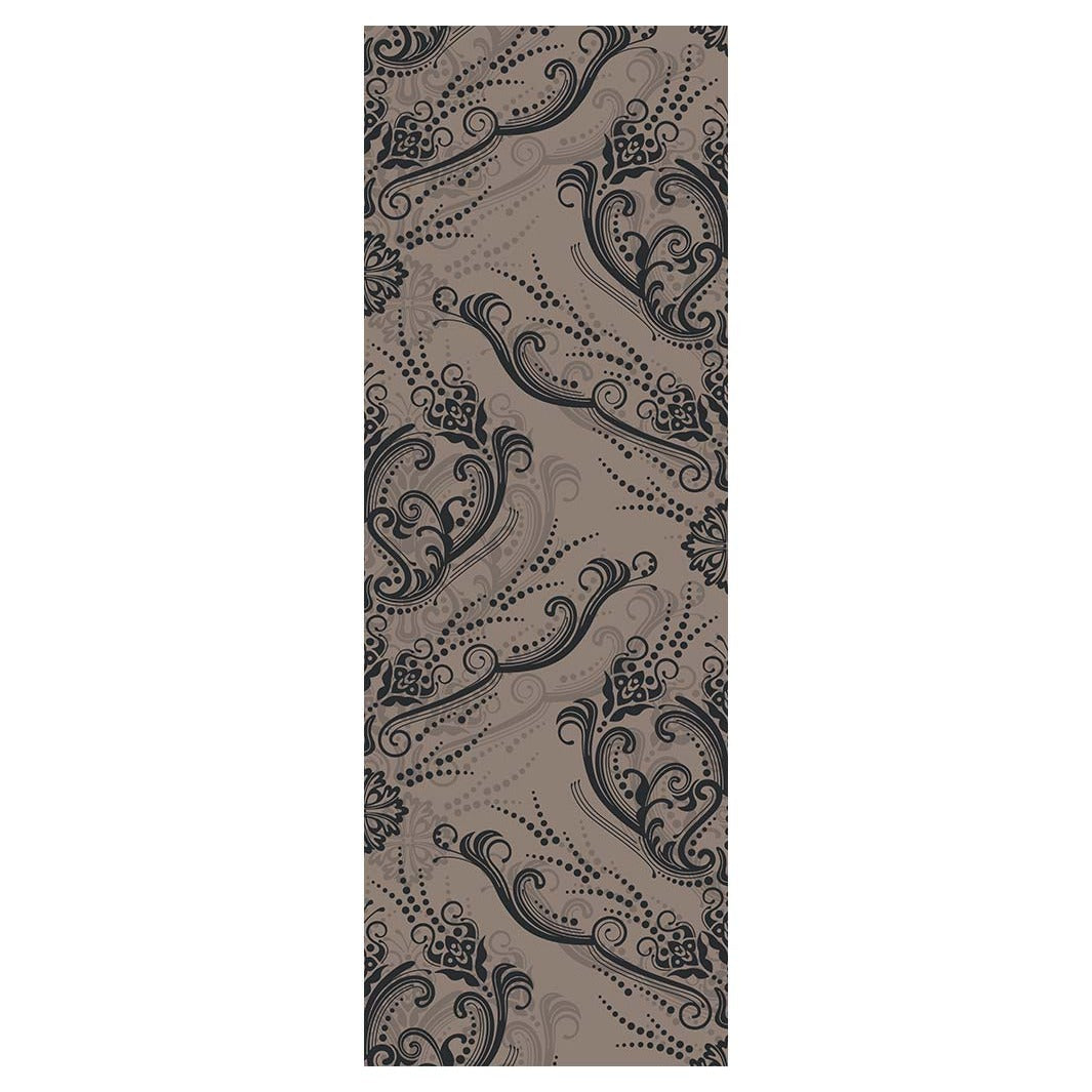 CLASSIC BEIGE AND BLUE RICH ORNAMENT PATTERN RUNNER RUG