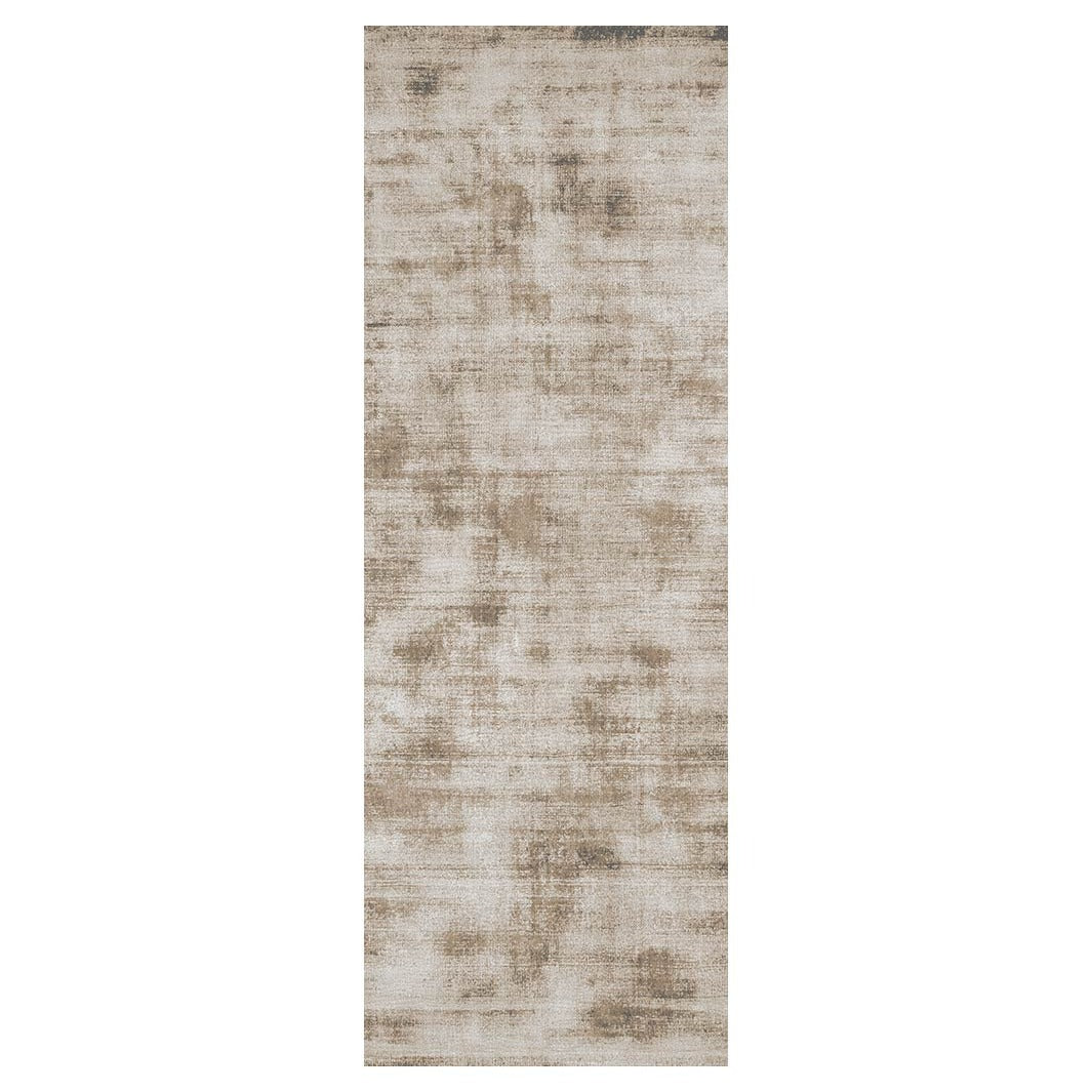 CONTEMPORARY BEIGE DISTRESSED KALAHARI RUNNER RUG
