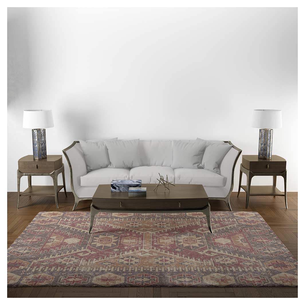 CLASSIC RED VINTAGE PERSIAN RECTANGULAR RUG