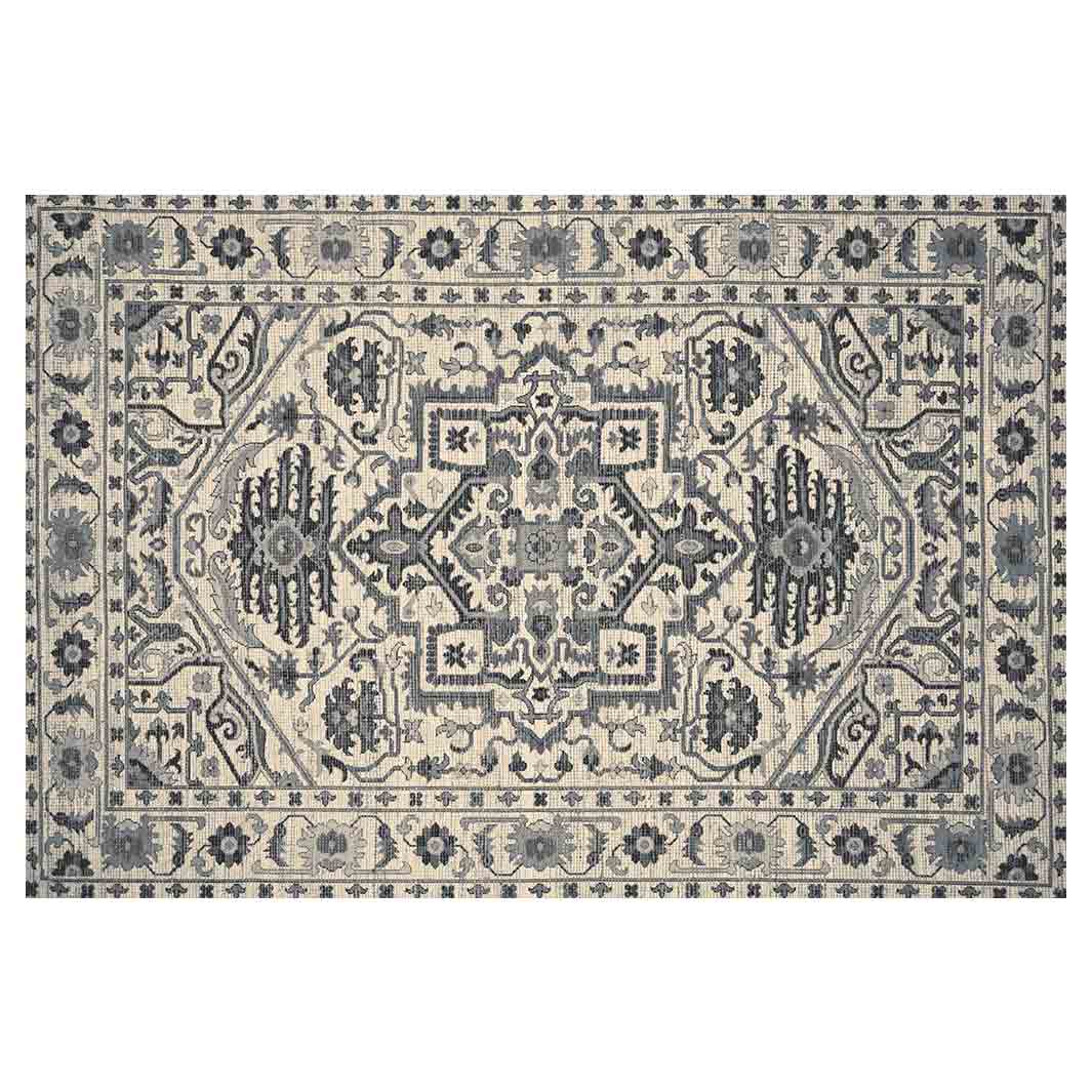 CLASSIC GREY TRADITIONAL RECTANGULAR RUG