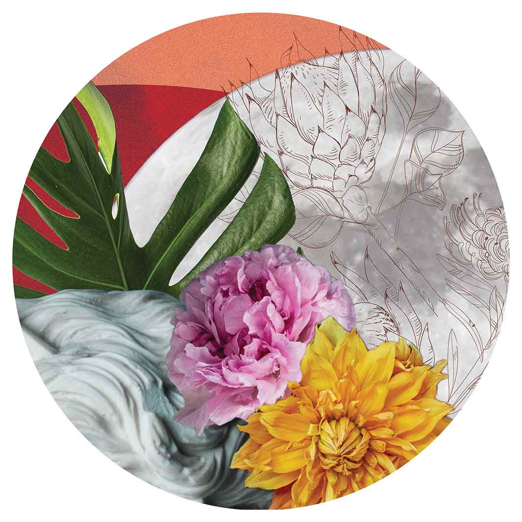 DESIGN LADY IN BLUE POT STAND