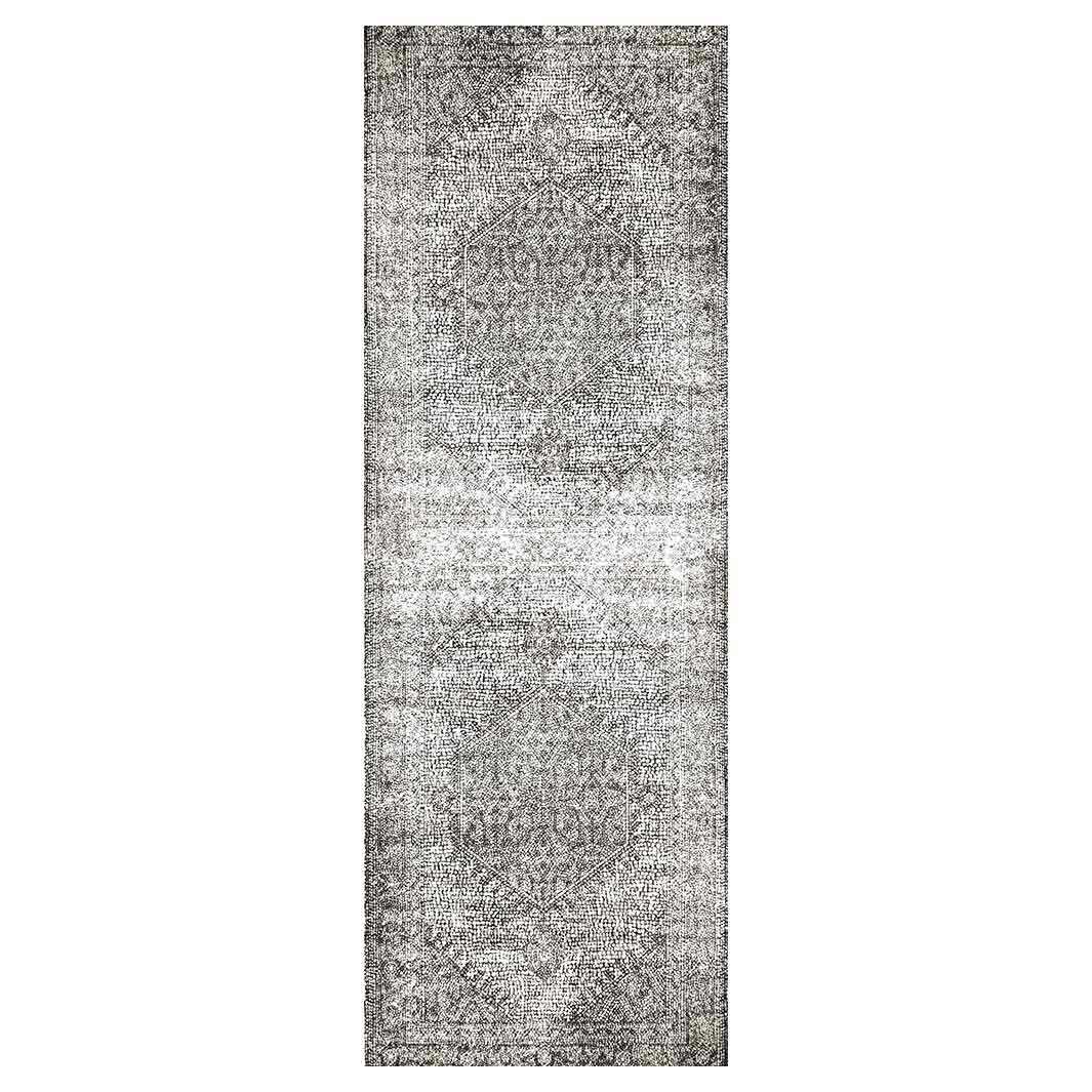 CLASSIC BROWN DISTRESSED VINTAGE RUNNER RUG