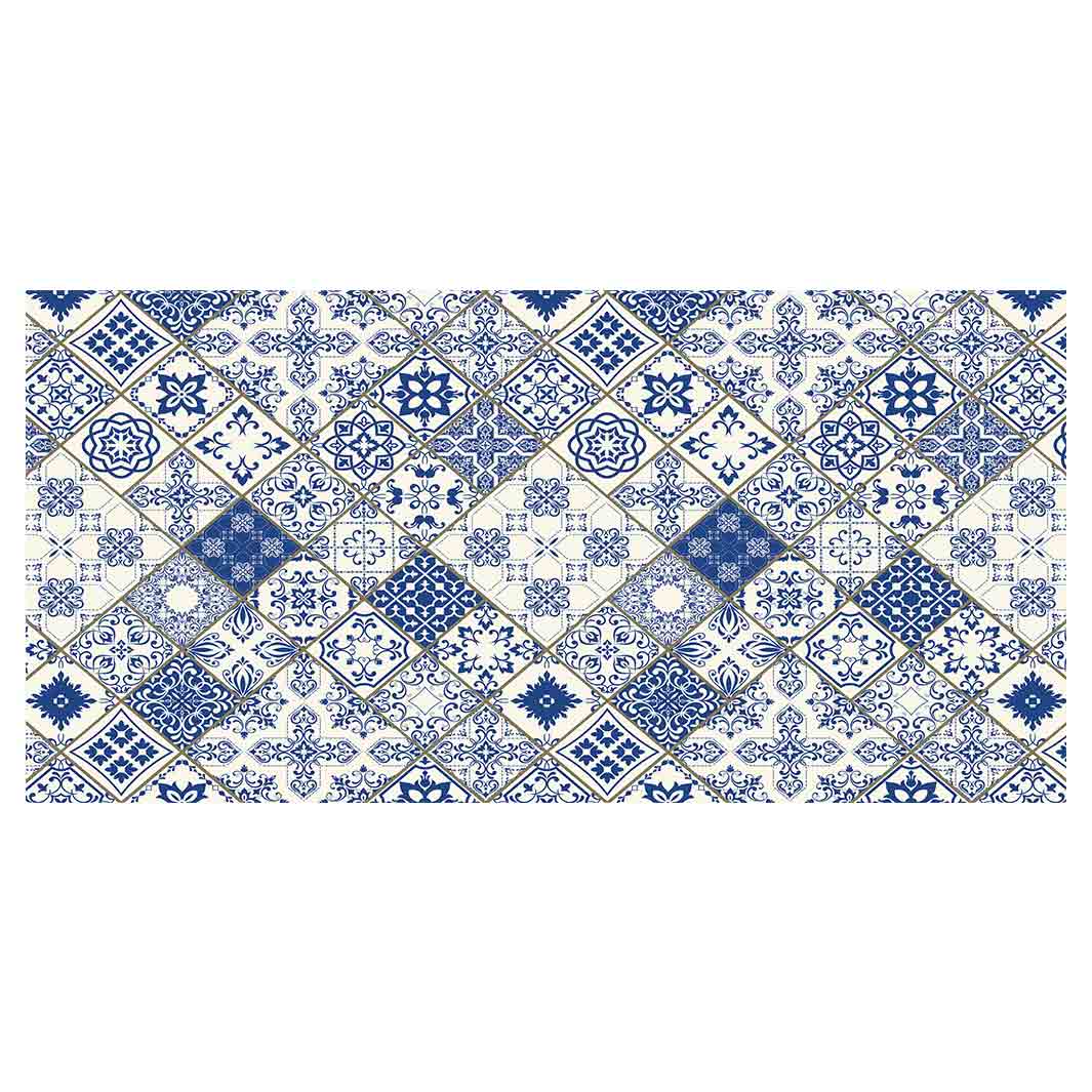 PATTERN BLUE DIAMOND LISBON TABLECLOTH