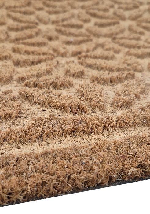 GEOMETRIC PATTERN - EMBOSSED COIR VINYL-BACKED DOORMAT