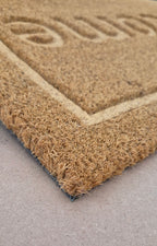 GEOMETRIC PATTERN - EMBOSSED COIR VINYL-BACKED DOORMAT