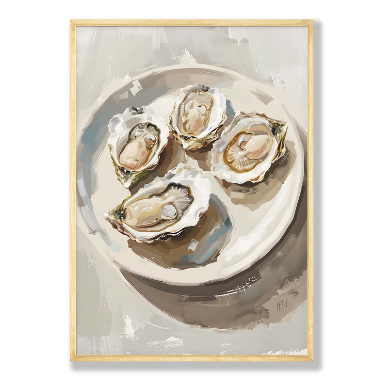 OYSTERS COMPOSITE FRAMED CANVAS