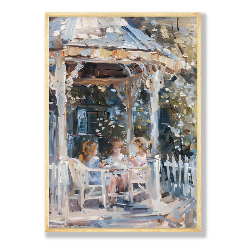 GARDEN TEA COMPOSITE FRAMED CANVAS