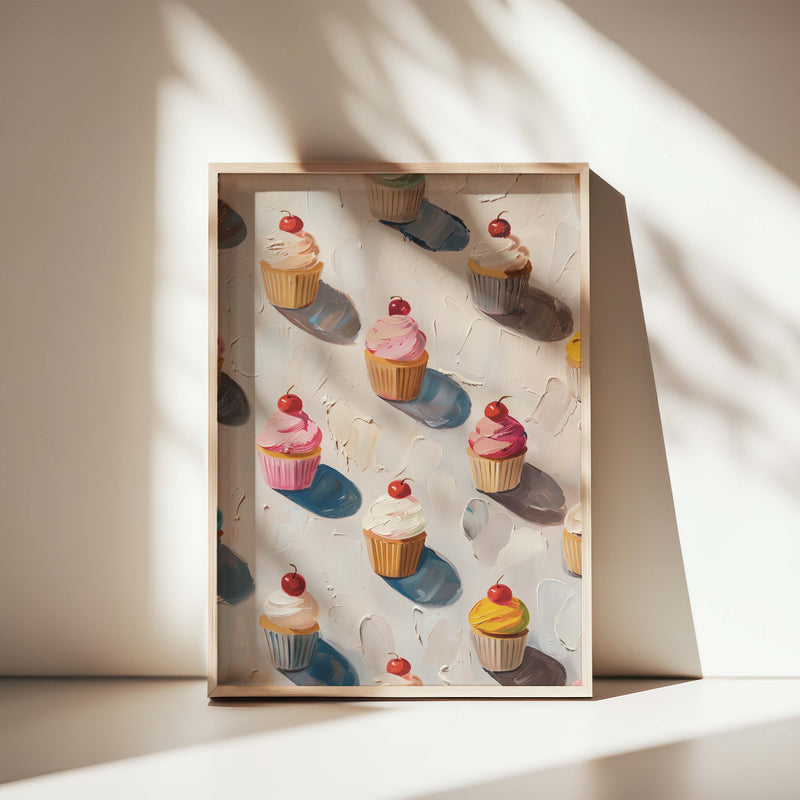 CUPCAKES COMPOSITE FRAMED CANVAS