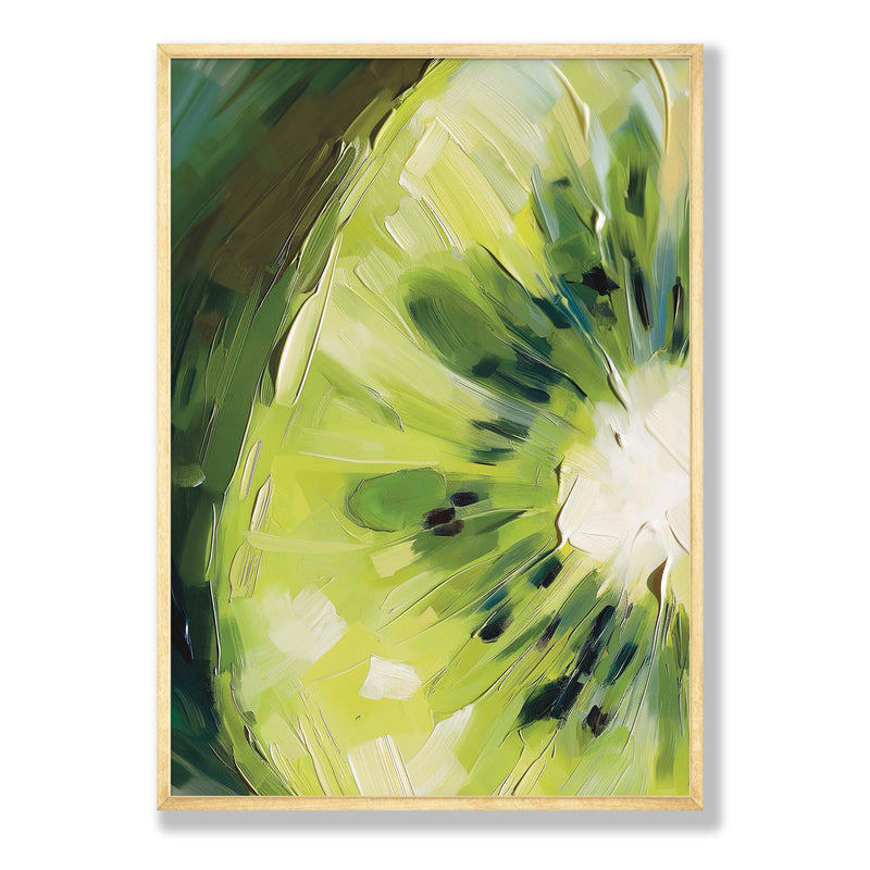 KIWI UP CLOSE COMPOSITE FRAMED CANVAS