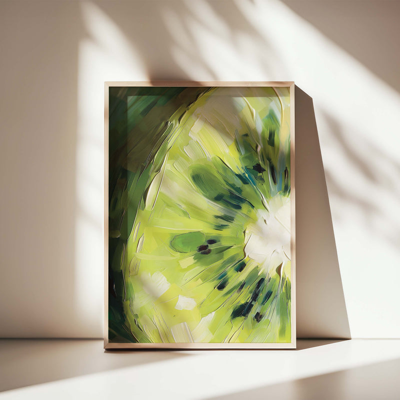 KIWI UP CLOSE COMPOSITE FRAMED CANVAS