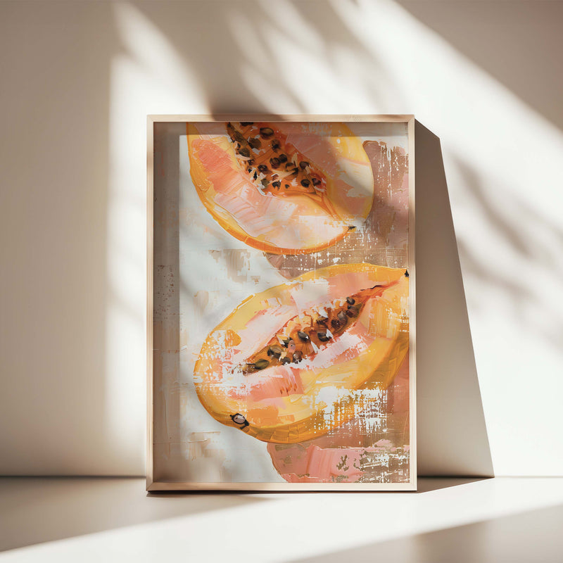 PAPAYA COMPOSITE FRAMED CANVAS