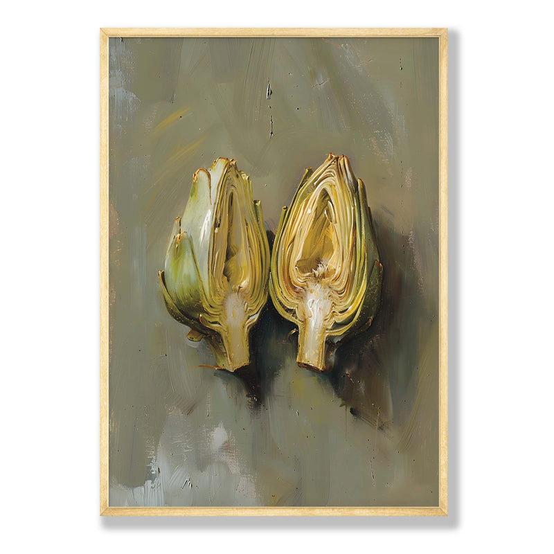 SPLIT ARTICHOKE COMPOSITE FRAMED CANVAS