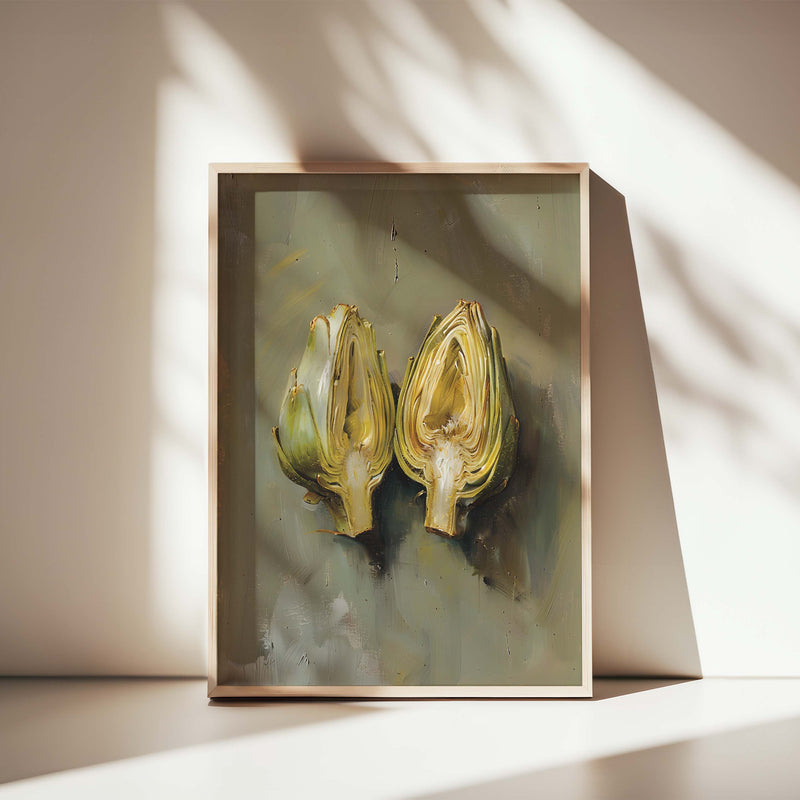 SPLIT ARTICHOKE COMPOSITE FRAMED CANVAS