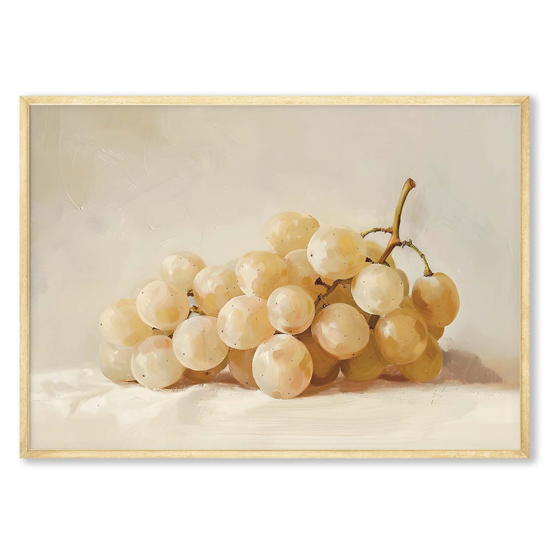 WHITE GRAPES COMPOSITE FRAMED CANVAS
