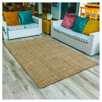 JUTE RUG HANDSPUN HERRINGBONE - NATURAL GOLD