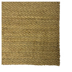 JUTE RUG HANDSPUN HERRINGBONE - NATURAL GOLD
