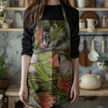FLORAL PINK MIXED PROTEAS WITH GREEN FOLIAGE APRON