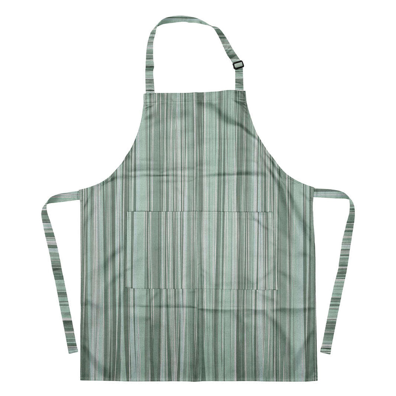 VERTICAL MONOCHROMATIC LINE ART APRON