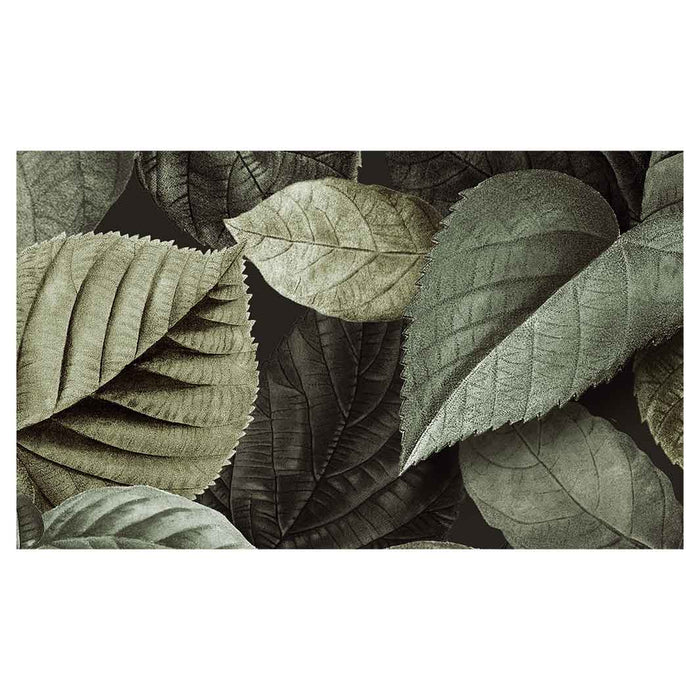 LEAVES GREEN MONOCHROMATIC LEAVES MULTI-PURPOSE MAT