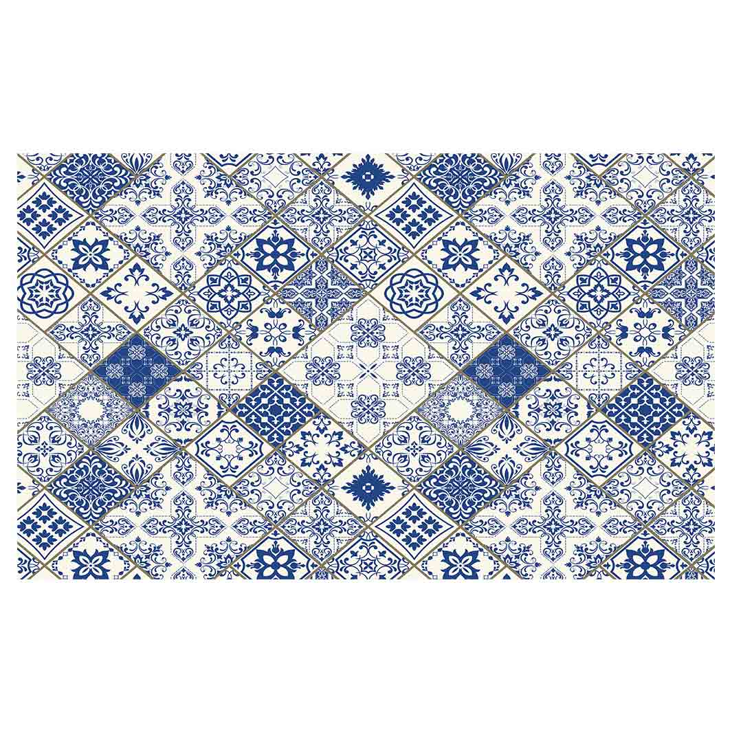 PATTERN BLUE DIAMOND LISBON MULTI-PURPOSE MAT