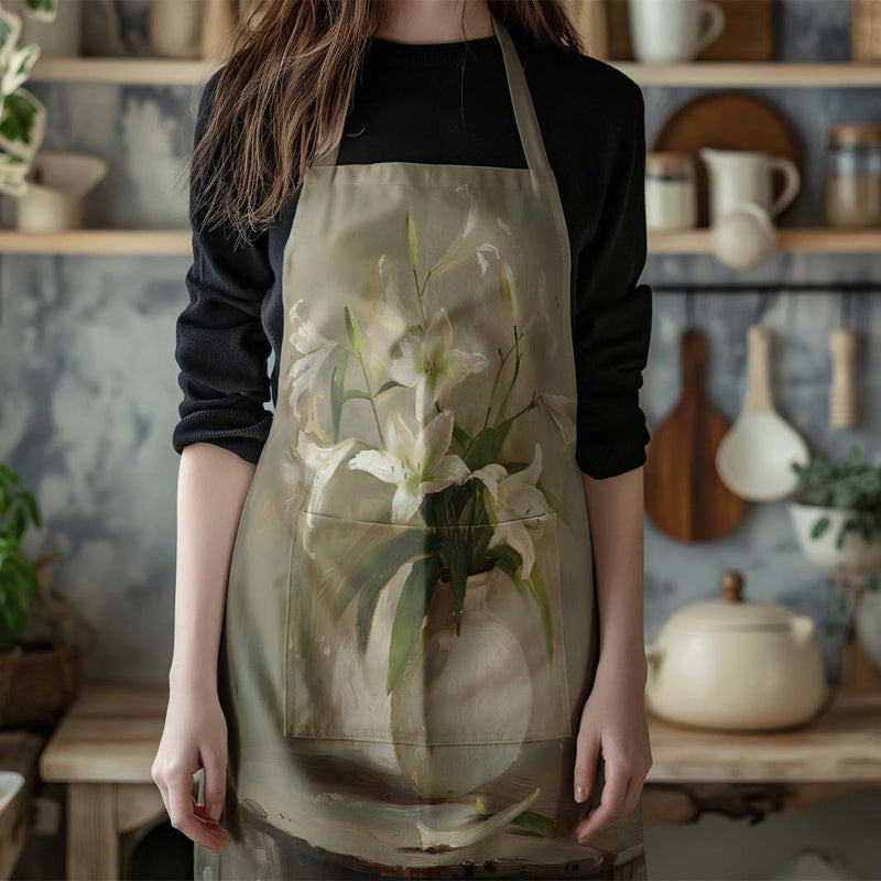 LILY VASE APRON