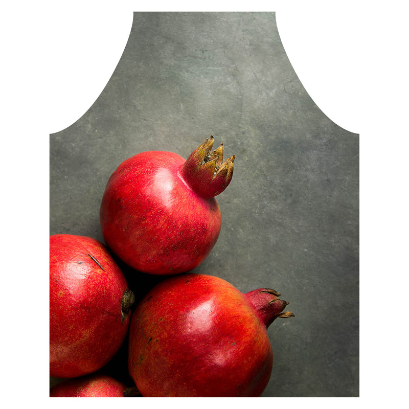 RED POMEGRANATE ON SLATE APRON