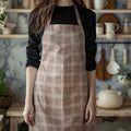 BLUSH PLAID APRON