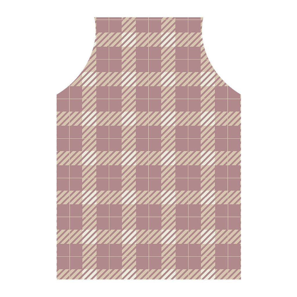 BLUSH PLAID APRON