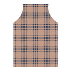 NAVY PLAID APRON