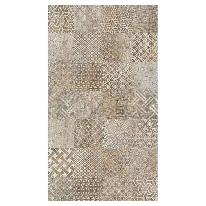 PATTERN BROWN MODERN TILE NATURAL BUFF