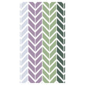GEOMETRIC GREEN AND PURPLE CHEVRON PATTERN BUFF