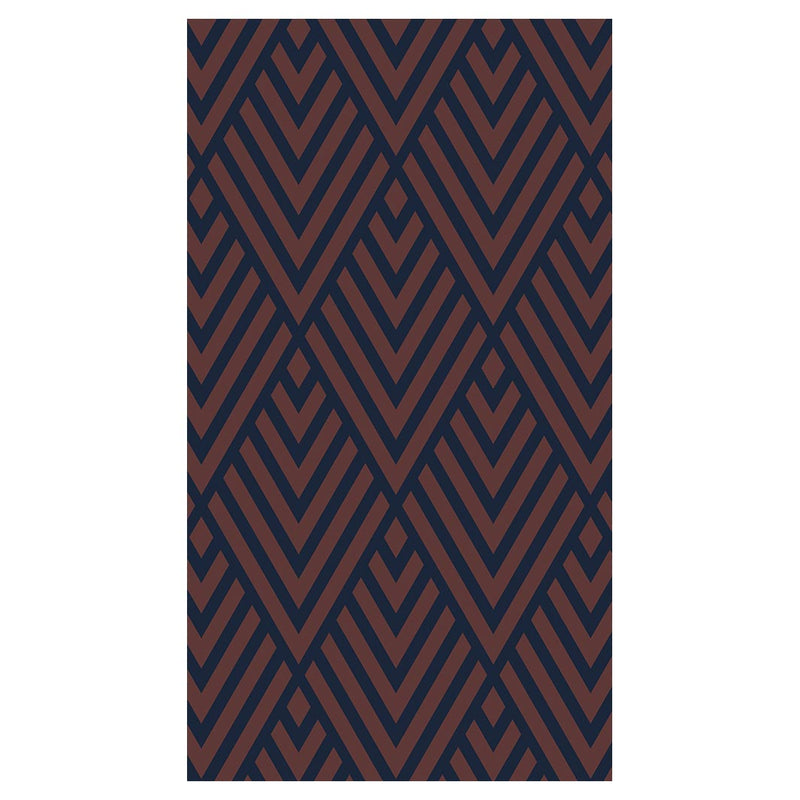 BROWN AND NAVY DIAMOND PATTERN BUFF