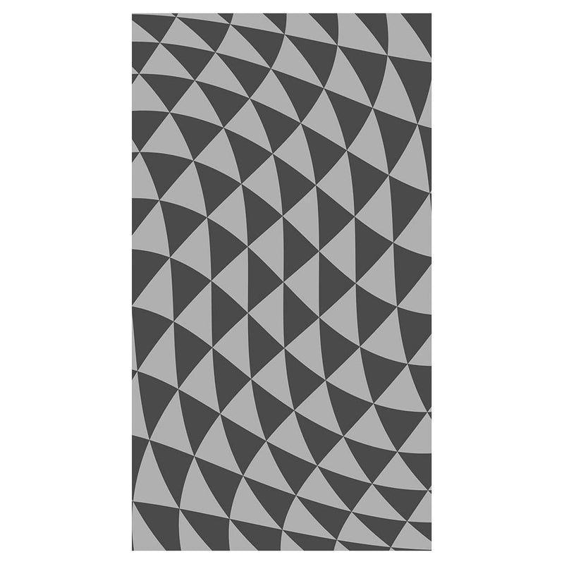 GEOMETRIC TRIANGLE GREY OPTICAL ILLUSION BUFF