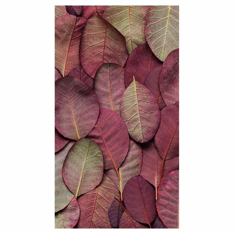 LEAF ARRANGEMENT DARK MAUVE AND GREEN BUFF