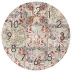 ANTIQUE FADED MOROCCAN TILE ROUND CLOCK