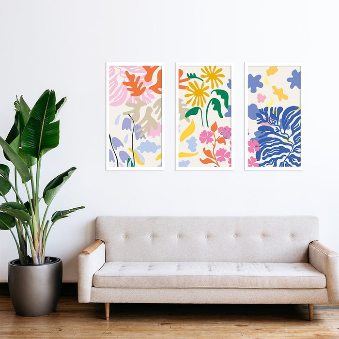 MATISSE 3 PIECE COMPOSITE FRAMED CANVAS COLLAGES