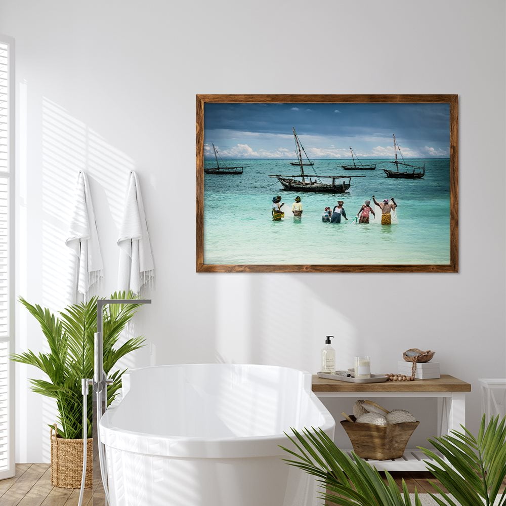 ZANZIBAR FISHING LADIES - COLOUR