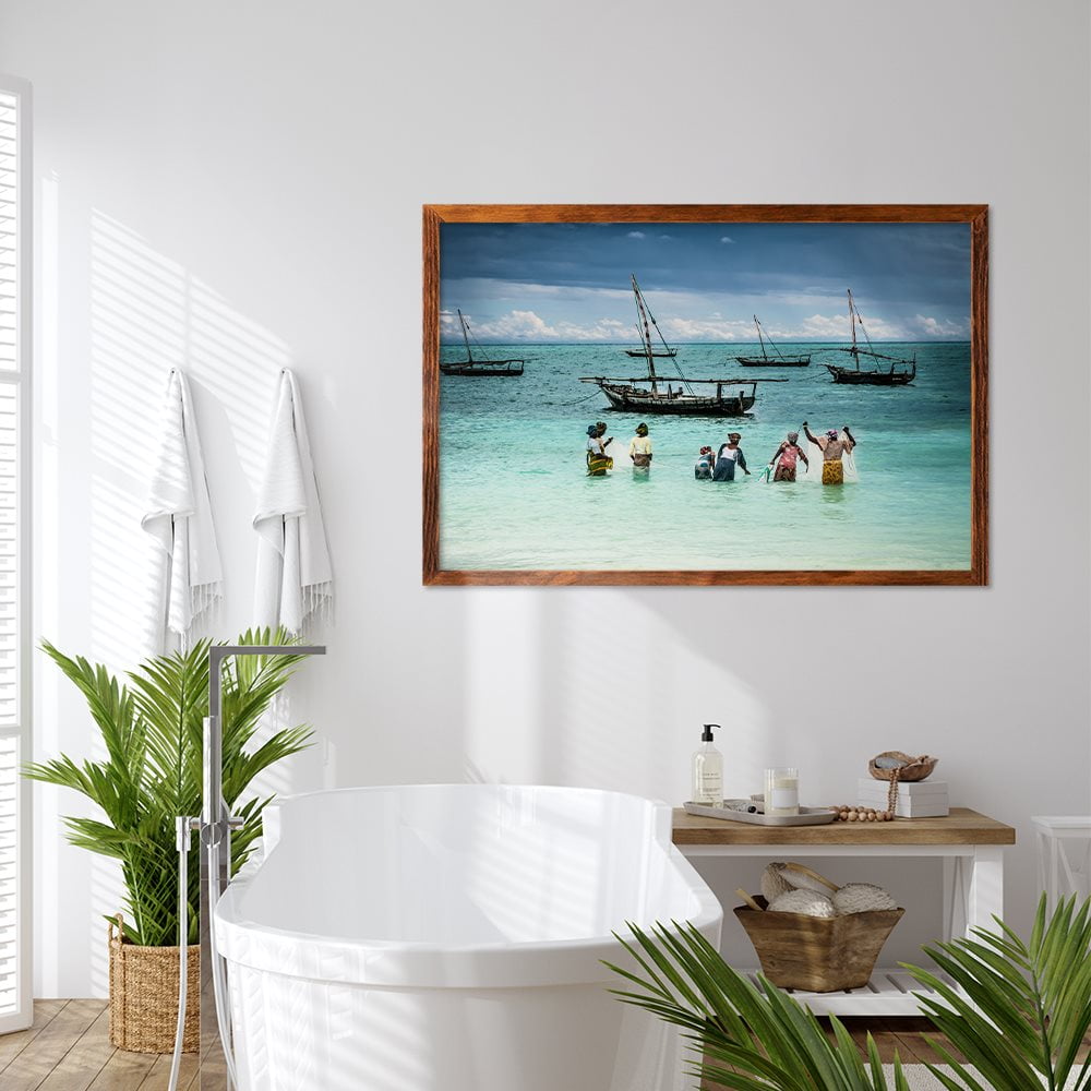 ZANZIBAR FISHING LADIES - COLOUR