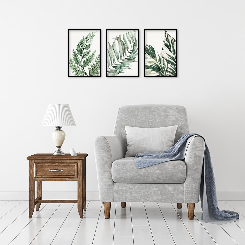 Composite Framed Canvas Collage 35x50 Leafy greens