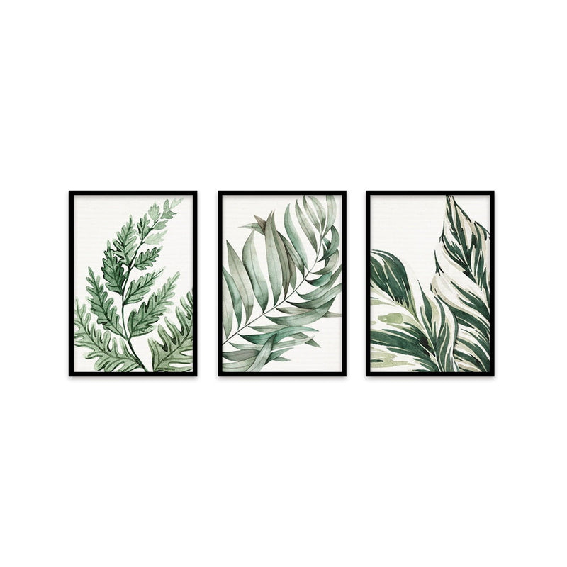 Composite Framed Canvas Collage 35x50 Leafy greens