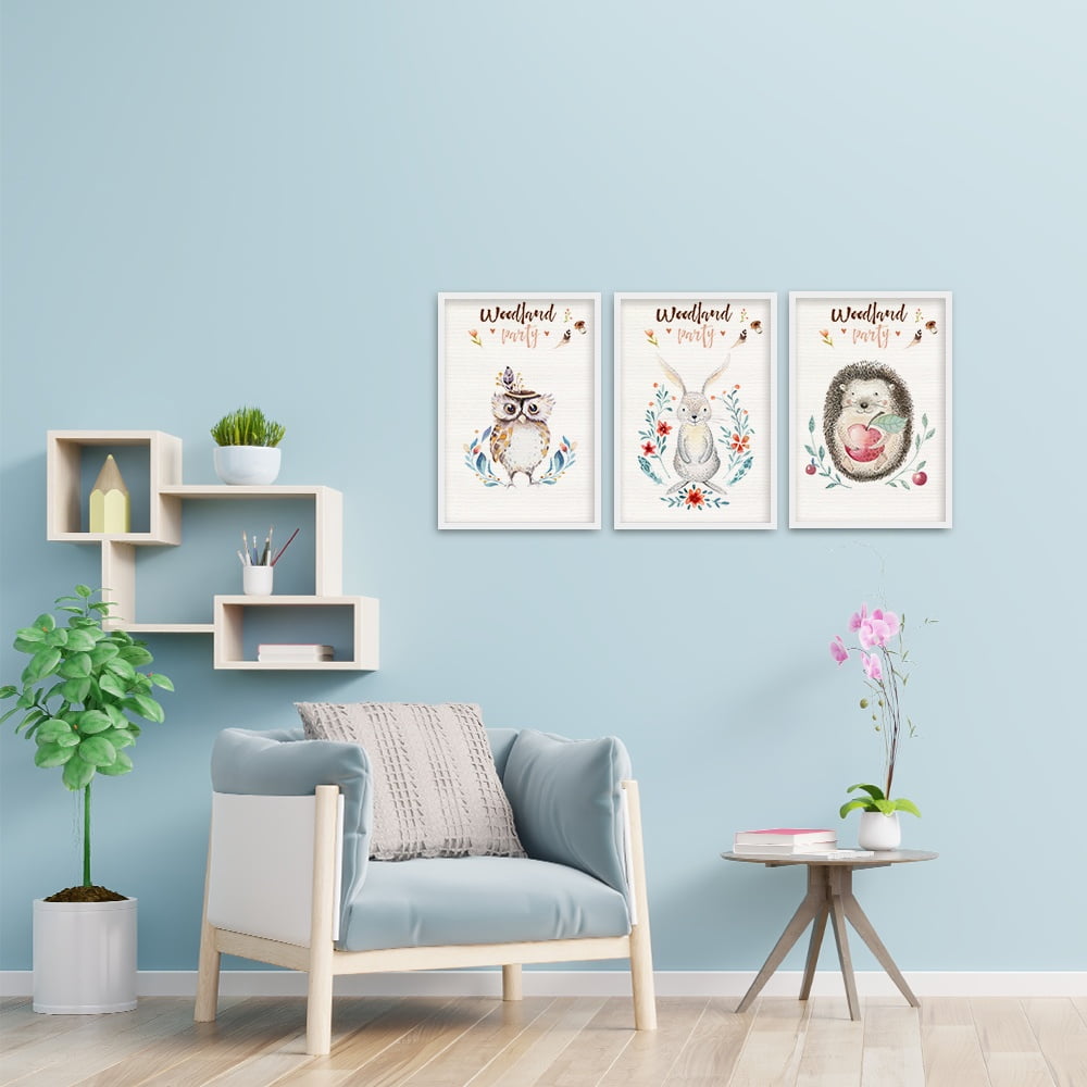 Composite Framed Canvas Collage 35x50 WOODLAND PARTY