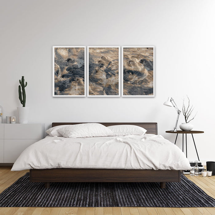 Composite Framed Canvas 3pce 40x60 Birds in Flight