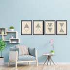 Composite Framed Canvas Collage 4pce 40x60 RETRO-1