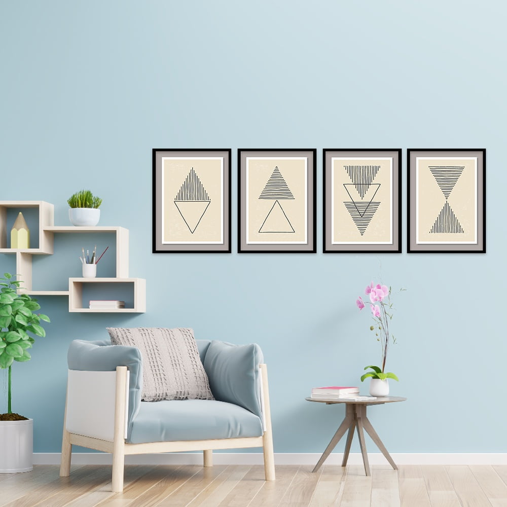 Composite Framed Canvas Collage 4pce 40x60 RETRO-1