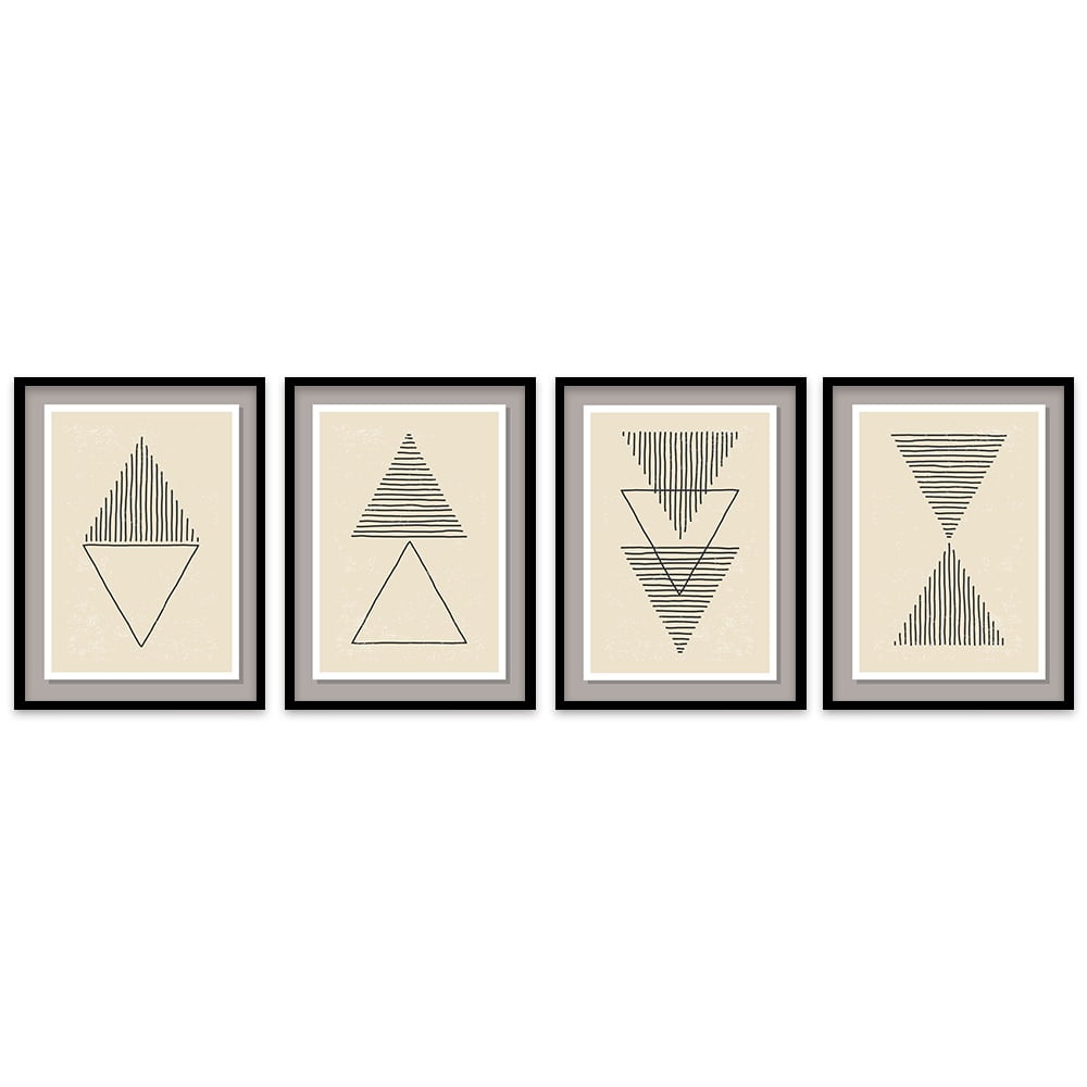 Composite Framed Canvas Collage 4pce 40x60 RETRO-1