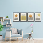 Composite Framed Canvas Collage 4pce 40x60 RETRO-2