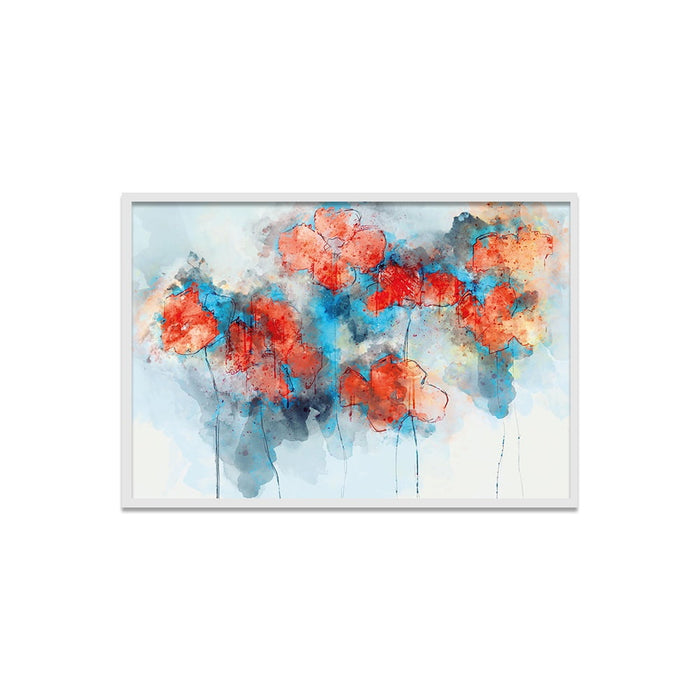 Composite Framed Canvas 50x75 Watercolor Florals