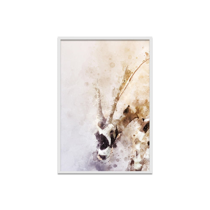 Composite Framed Canvas 50x75 Gemsbuck Watercolor